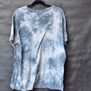 Polo Ralph Lauren Size Xl Muted Cotton Shirt Short Sleeve Tie Dye Blue Gray Tee